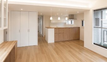 LDKを中心に全面リノベーションを行ったマンションリフォームの例
